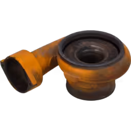 258-6590-GTA4708-COMPRESSOR-HOUSING-OF-TURBOCHARGER-FOR-CAT-EARTH-MOVING_Bottom_View_Of_45_Degrees_256X256
