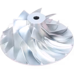 2836604A-HX83-COMPRESSOR-WHEEL-OF-TURBOCHARGER-FOR-CUMMINS-QSK19-800HP-CUMMINS-HARVESTER_Top_View_Of_45_Degrees_256X256