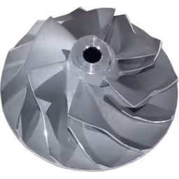 49135-00016-TF035HM-12T-COMPRESSOR-WHEEL-OF-TURBOCHARGER-FOR-MITSUBISHI-4D56_Top_View_Of_45_Degrees_256X256