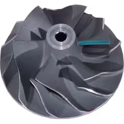 49173-08401-CW-TDO25-COMPRESSOR-WHEEL-OF-TURBOCHARGER-FOR-HYUNDAI_Top_View_Of_45_Degrees_256X256