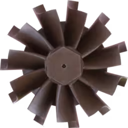 447450-0197-R-TW-J96-TURBINE-WHEEL-OF-TURBOCHARGER_Top_View_256X256