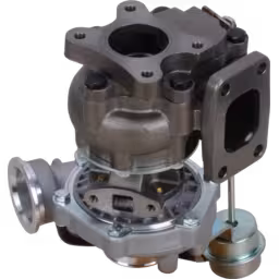 465819-0003-TB0392-TURBOCHARGER-FOR-MWM-MITSUBISHI_Bottom_View_Of_45_Degrees_256X256
