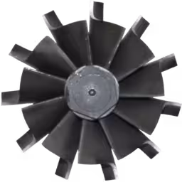 408105-0166-TW-TO4B87-TURBINE-WHEEL-OF-TURBOCHARGER-FOR-JOHN-DEERE-TRACTOR-JOHN-DEERE-6466_Top_View_256X256