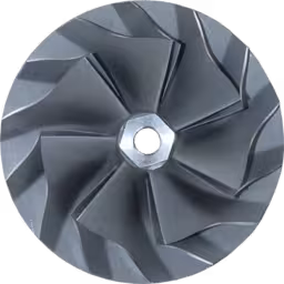 725243-0005-2-J96-COMPRESSOR-WHEEL-OF-TURBOCHARGER_Top_View_256X256