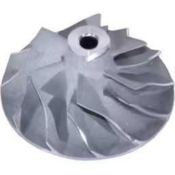 409096-0011-TA3117-COMPRESSOR-WHEEL-OF-TURBOCHARGER-FOR-PERKINS-T3-152-CUMMINS_Top_View_Of_45_Degrees_256X256