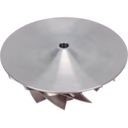 S510C-Titanium-Compressor-wheel-15121232201-FOR-CAT-Truck_Bottom_View_Of_45_Degrees_256X256