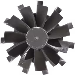 446905-0005-TO4B25-TURBINE-WHEEL-OF-TURBOCHARGER-FOR-NAVISTAR-I-H-DT466-7600CC-6L-NAVISTAR-CARGOSTAR_Top_View_256X256