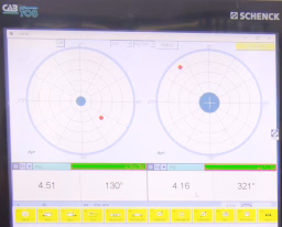 Rotor balancing setup