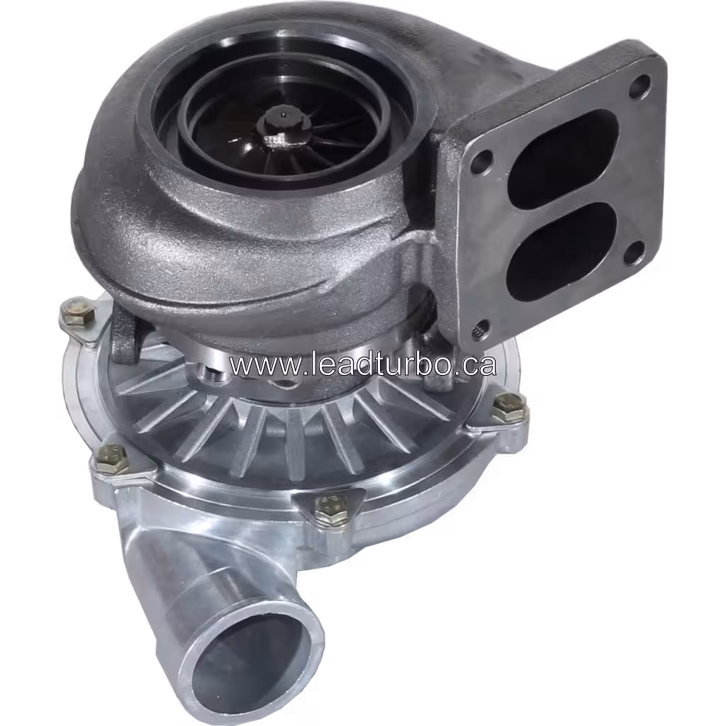 114400-3395 turbocharger bottom view showing compressor wheel