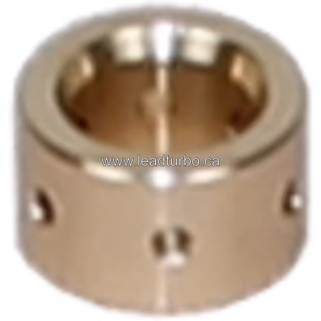 Cylindrical metal journal bearing with central bore and polished surface