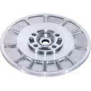 J96 turbo back plate reverse side with radial fins