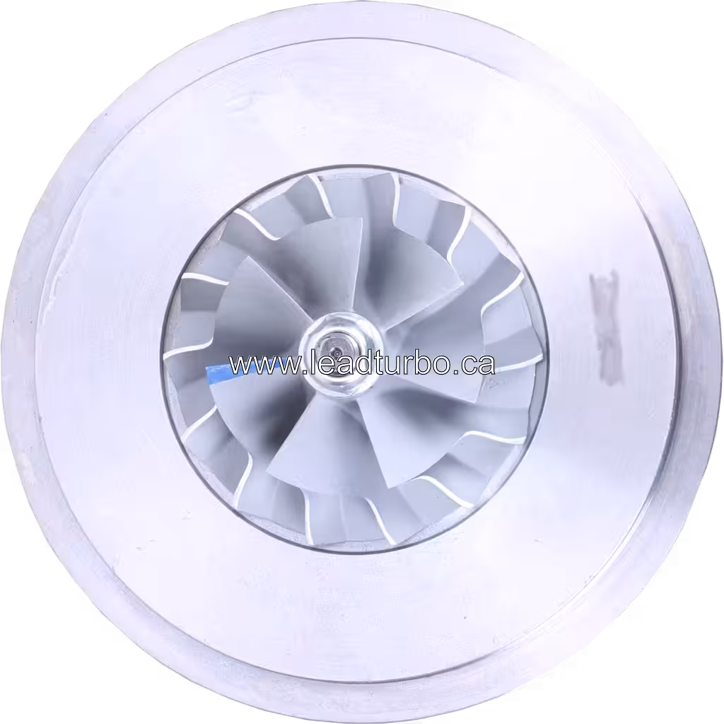 173385 S400S069 turbo core front view showing compressor wheel