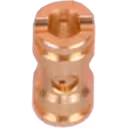 Machined metal J96 turbo bearing with central bore and stepped profile