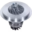 Top view of compressor wheel on H1C core for Cummins 6BT