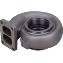 FOR 3591830 TH turbine housing bottom view with four bolt holes on flange