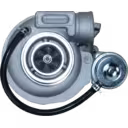 Turbocharger mounting flange and actuator bracket