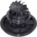 Bottom view of FOR 3767950 core showing turbine wheel and flange