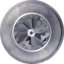 Front view of FOR 3767950 HX80 turbo core showing compressor wheel