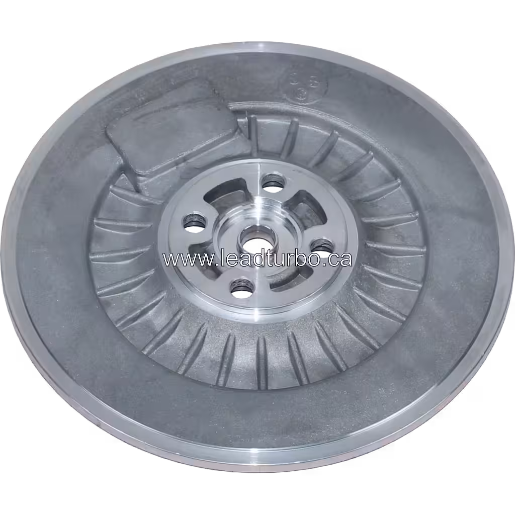 480271-0002 J96 Turbocharger Back Plate Replacement bottom 45 degree view
