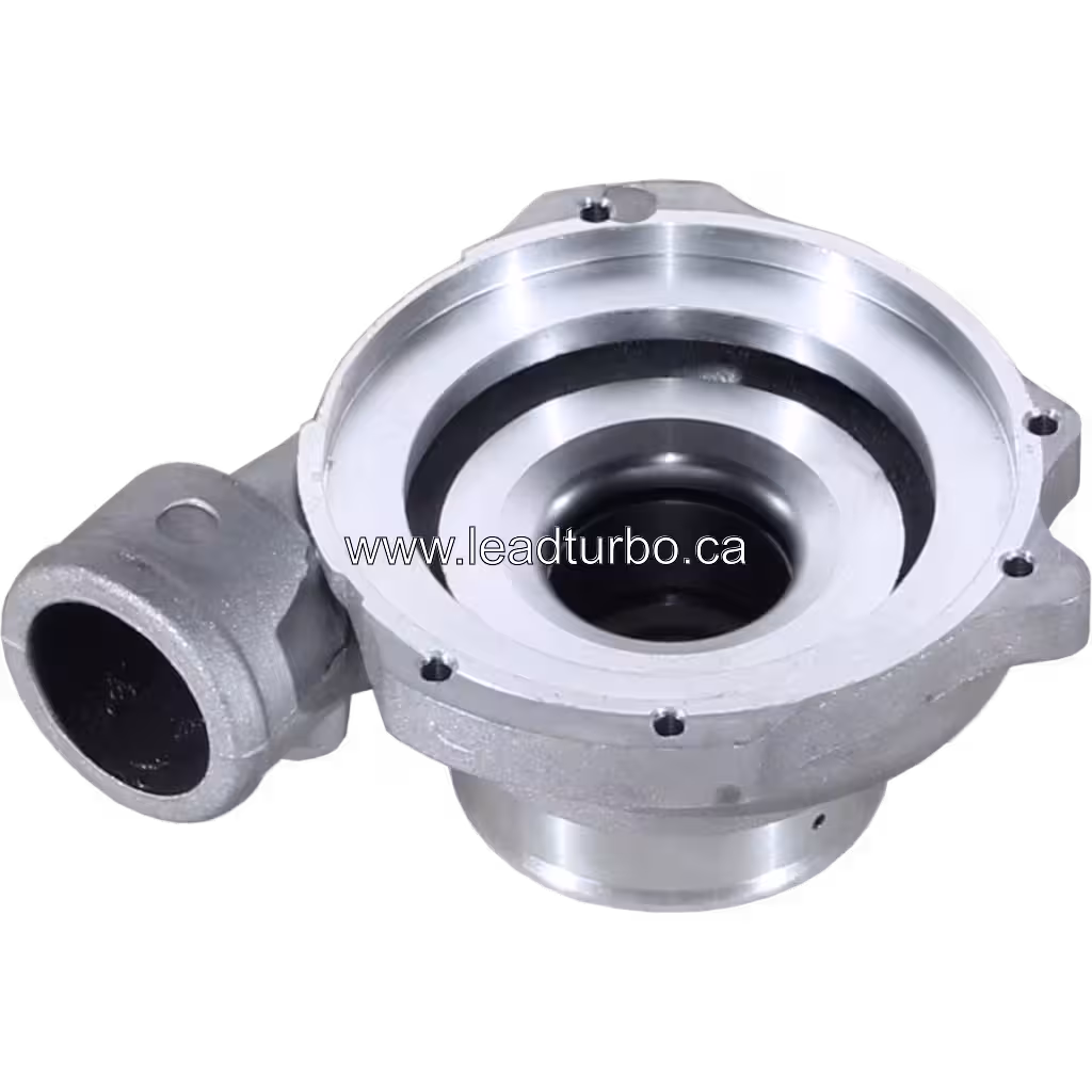 Top view of K14-2070 compressor housing showing internal vane mechanism