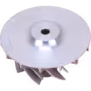 Rear view of 5327-123-2328 compressor wheel showing flat shroud and central hub