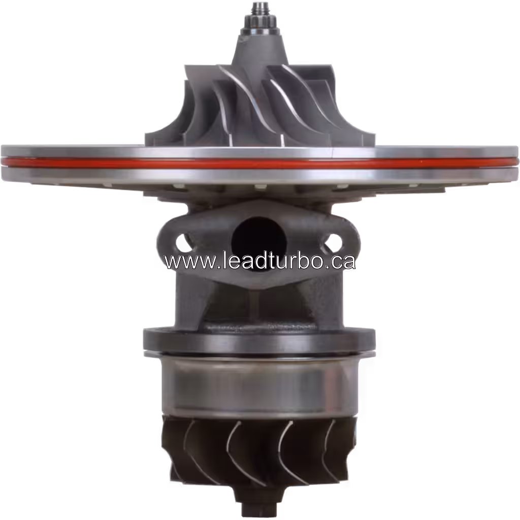 5327-710-0118 K27 turbocharger core front view showing compressor wheel and shaft