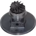 53297100032 turbo core bottom view showing turbine wheel and bearing housing