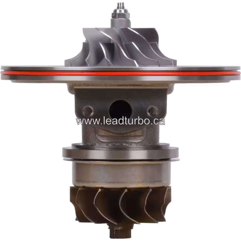 53297100032 K29-3569QOAKB turbocharger core front view with red flange seal
