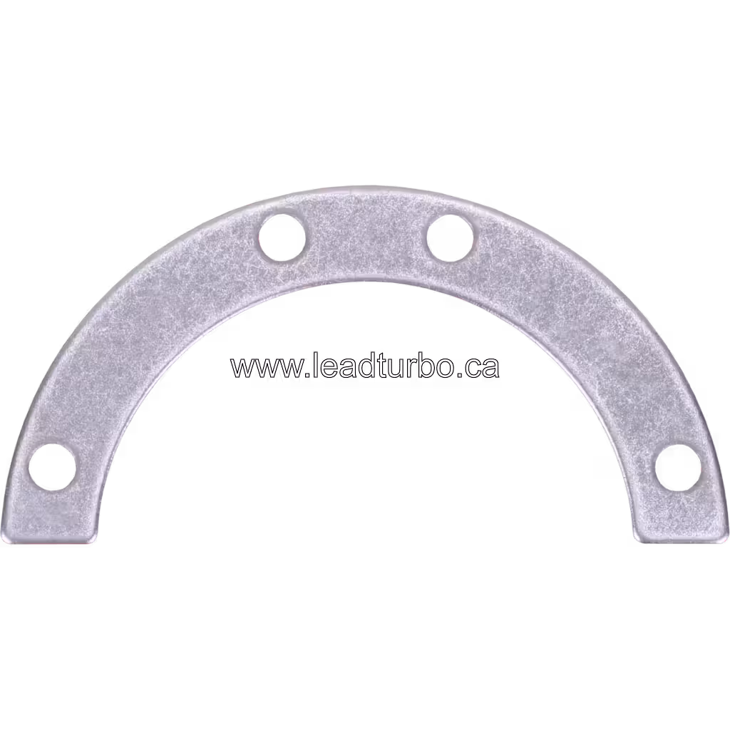 Curved metal V-band flange with four mounting holes for Komatsu SAA6D170E-5BR