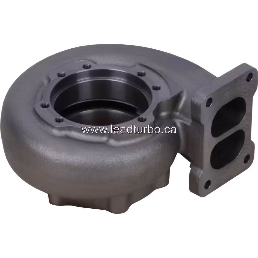 Komatsu D155 turbine housing bottom view with machined central bore