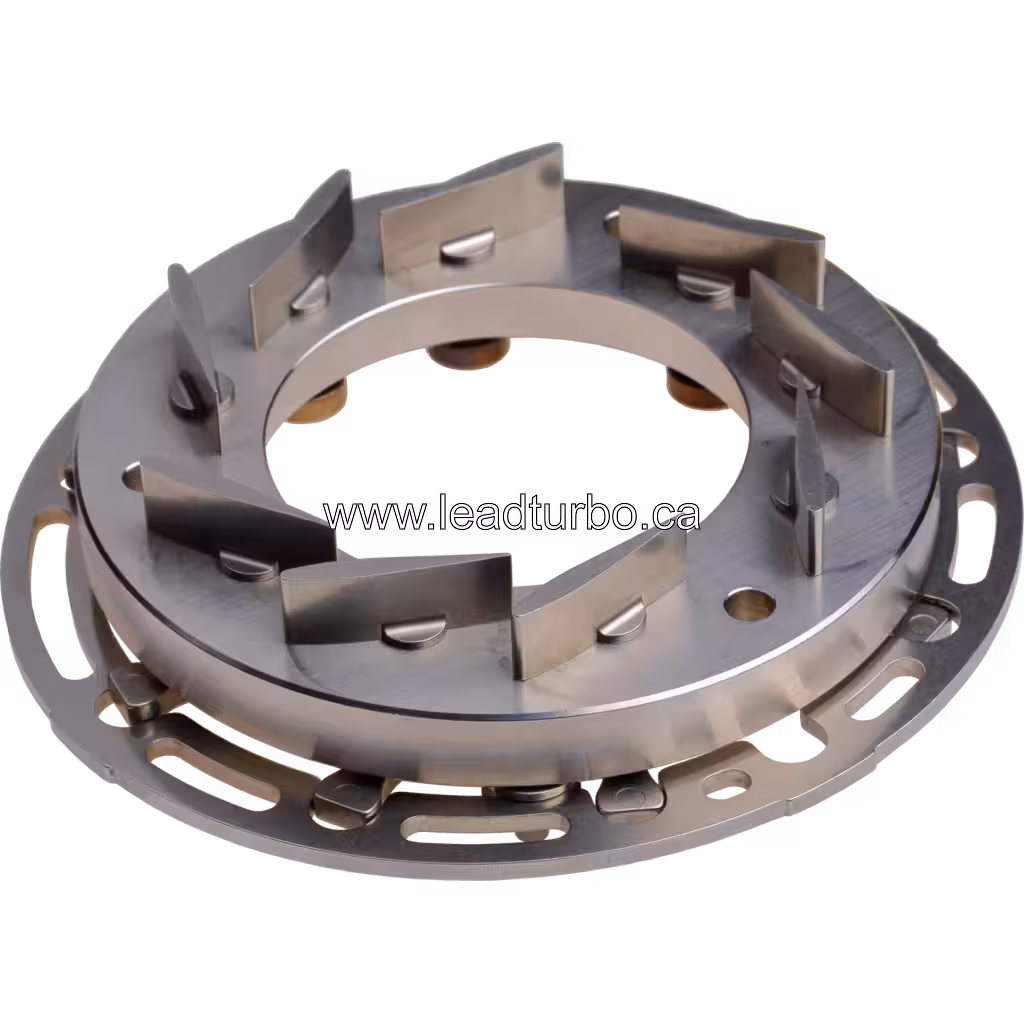 Nozzle ring 704013-0013 vue de bas montrant les points de pivot