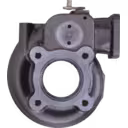 Boîtier turbine FOR 20858448 TH en métal gris avec flange d'échappement à deux ports