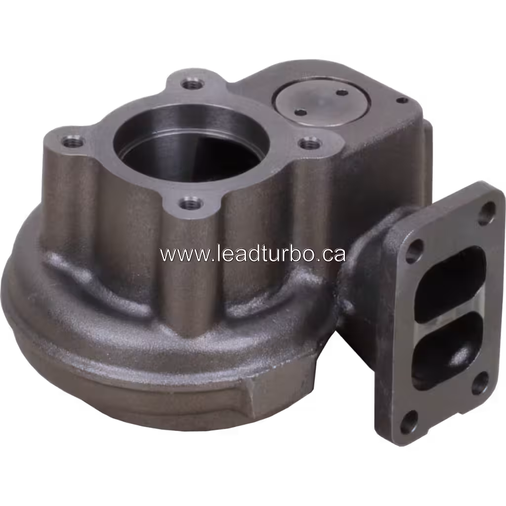 Vue du dessus du boîtier turbine S200G-3071NRAKB 0 66 avec ailettes de refroidissement externes