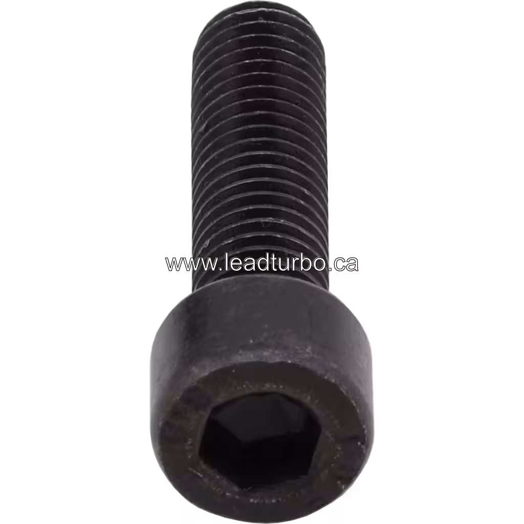 Boulon à tête bombée pour turbo, vue basse, finition noire