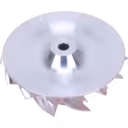 Compressor wheel 176111-U, vue basse, plateau arrière conique