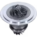 Core de turbocompresseur TB2815 avec roue turbine et roue compresseur visibles sur l'arbre central
