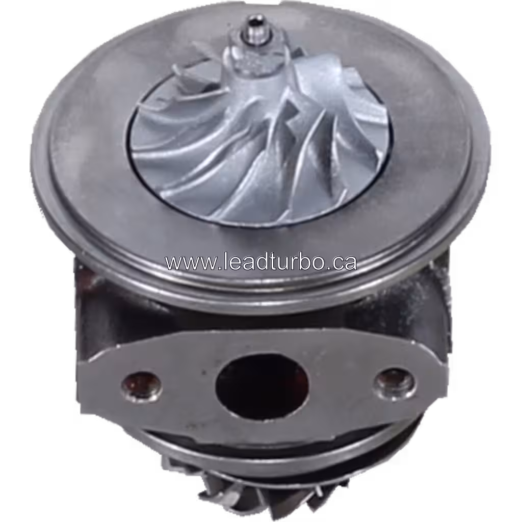 Vue du core turbo avec roue compresseur et turbine