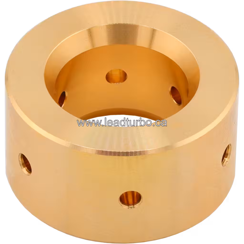 Angled view of HX83 journal bearing showing central bore and threaded holes