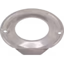 Metal ring-shaped oil deflector with central opening