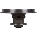 Housing de paliers turbo FOR 4038613 BH vue avant, finition métal argenté
