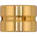 Journal bearing K27 cylindrique doré avec alésage central et rainures externes