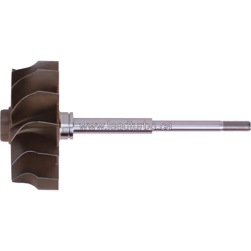 Roue turbine 3535977-B HX82 vue de face avec aubes incurvées