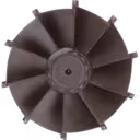 Vue de dessus de la roue de turbine 1158-120-5005 pour Volvo Penta TCD2013L04-2V
