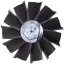 Détail de la roue de turbine turbocompresseur J96