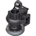 Turbocompresseur 04259318 S200G pour Deutz BF6M1013FC, vue en diagonale inférieure montrant le flange d'échappement