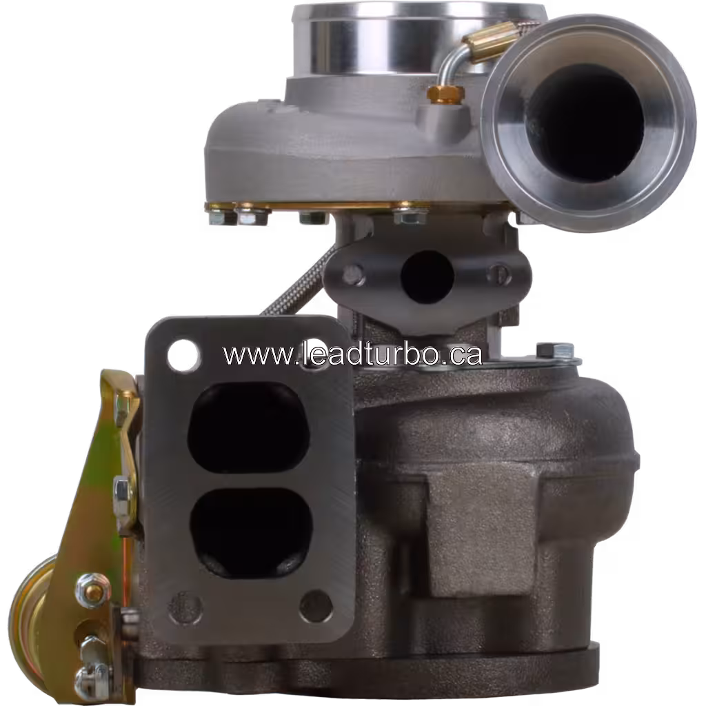 Turbocompresseur 04259318 S200G avec carter compresseur gris et carter turbine sombre, vue de face