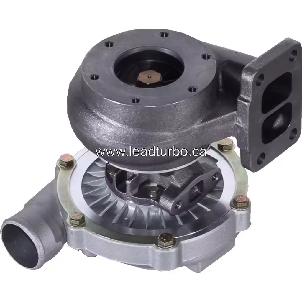 Turbocompresseur 11033834 TO4E10 pour Volvo TD73K A25C bottom 45 degree view