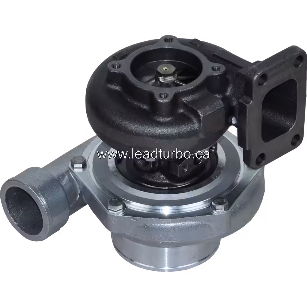 Vue supérieure du turbocompresseur GT3582R avec sortie compresseur circulaire
