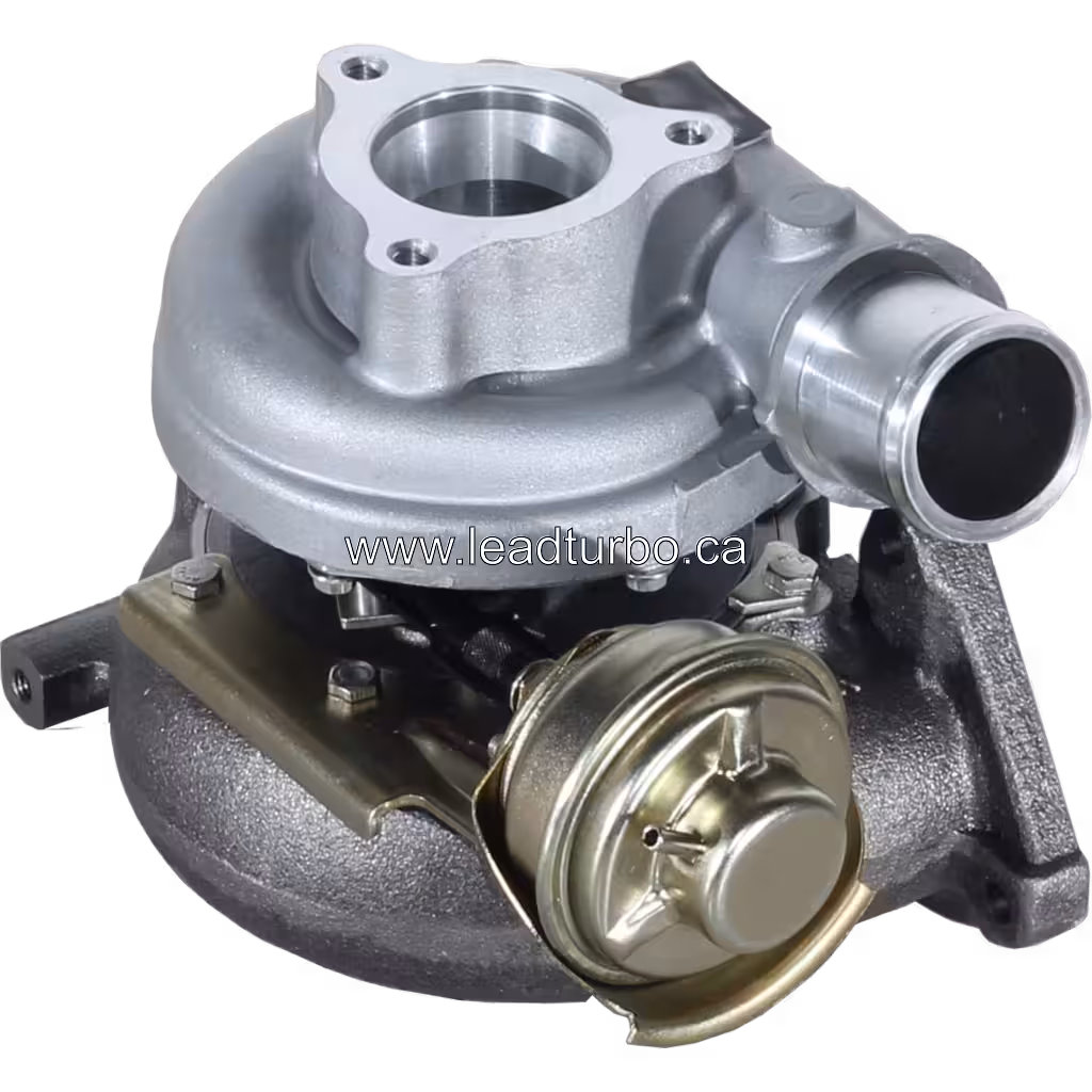 Vue de face du turbocompresseur Nissan ZD30ETi avec actionneur latéral visible