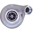 Turbocompresseur S2B 5010339463B avec carter compresseur argenté et carter turbine sombre